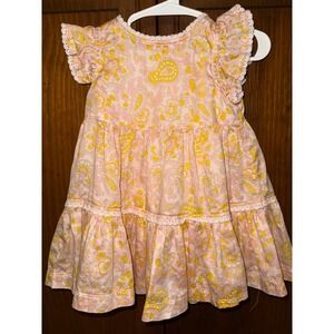 Amazon Essentials x Sofia Grainge Baby Girls Paisley Tiered Dress 18M